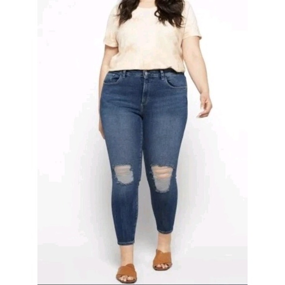 DL1961 Florence Ankle Skinny Jeans‎ 22W High Rise Instasculpt Ankle NWT